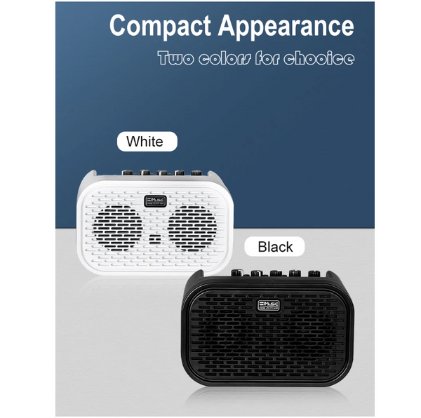 Amplifier Electric Guitar Coolmusic UNIQUE-MINI có 3 màu: Black, Blue, White
