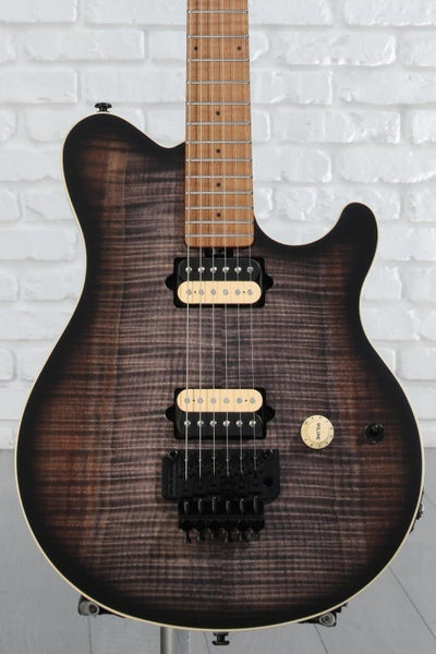 Đàn Guitar Điện Ernie Ball Music Man Axis - Charcoal Cloud Flame