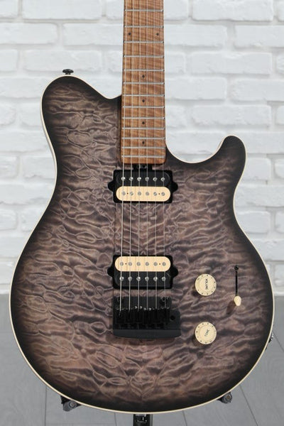 Đàn Guitar Điện Ernie Ball Music Man Axis Super Sport - Charcoal Cloud Quilt