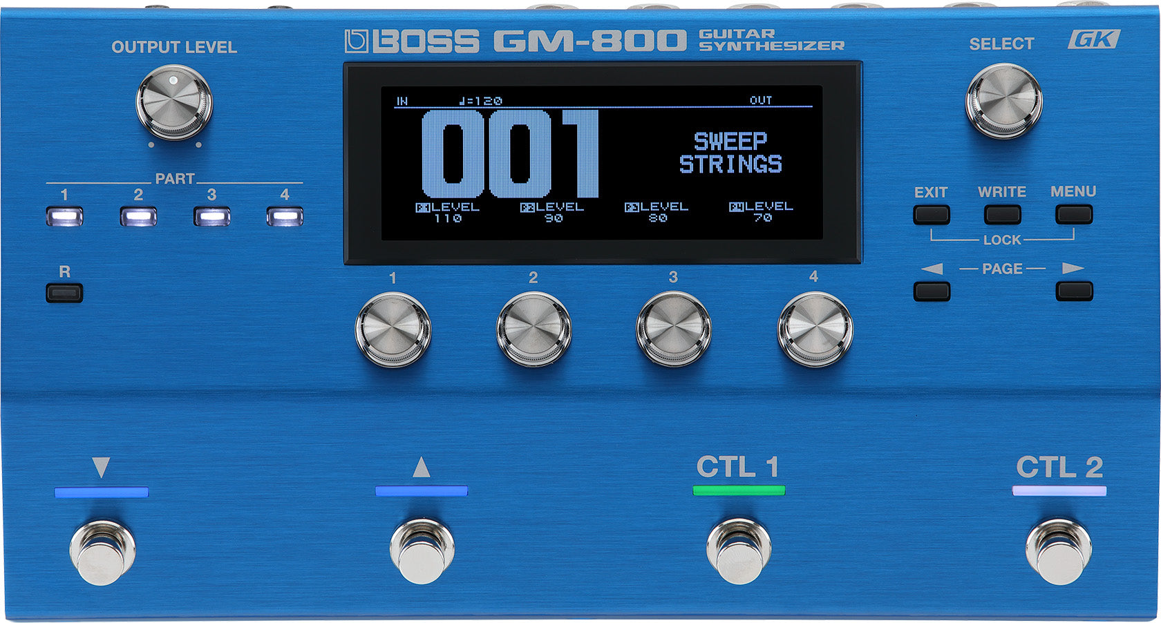 Pedal Guitar Synthesizer Boss GM-800-Mai Nguyên Music