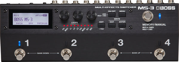 Pedal Multi Effects Boss MS-3 Switcher