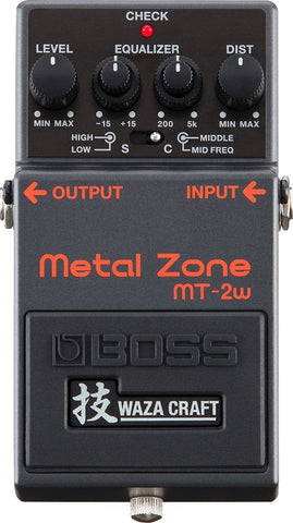 Pedal Guitar Boss MT-2W Waza Craft Metal Zone Distortion