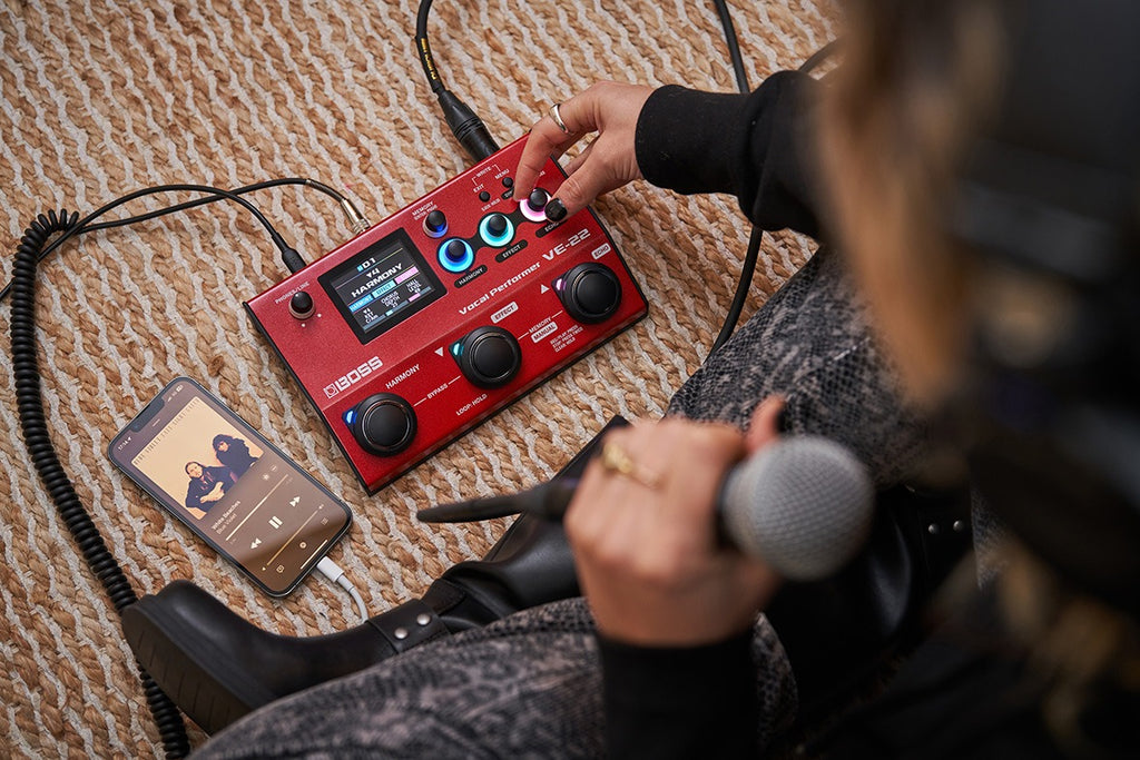 Pedal Guitar Boss VE-22 Vocal Effect & Looper