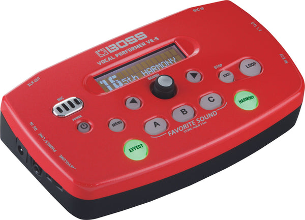 Pedal Guitar Boss VE-5 Vocal Performer - Red