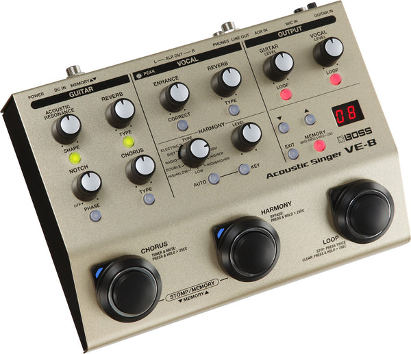 Pedal Guitar Boss VE-8 Acoustic Singer