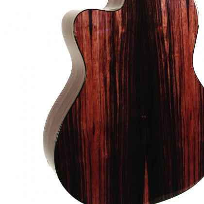Đàn Guitar Classic Cort AC160CF có mặt sau và bên gỗ ebony macassar