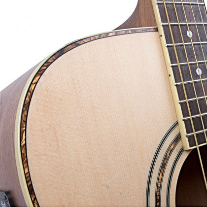 Đàn Guitar Acoustic Cort AD880CE có rosette tiger acrylic