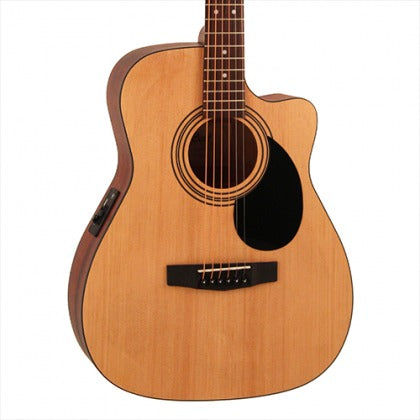 Đàn Guitar Acoustic Cort AF515CE được thiết kế thân đàn kiểu dáng concert