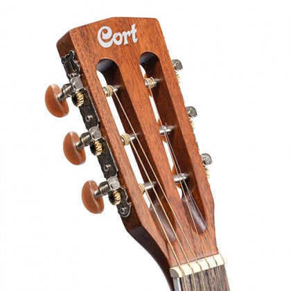 Đàn Guitar Acoustic Cort AF590MF đầu cần đàn có khe rãnh