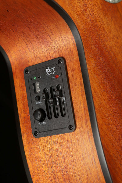 Bộ tiền khuếch đại EQ CE304T được tích hợp trên Đàn Guitar Acoustic Cort SFX-MEM