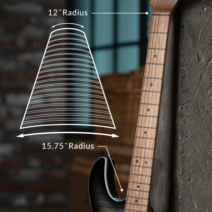Đàn Guitar Điện Cort G290 FAT II bàn phím có bán kính phức hợp 12"-15.75"