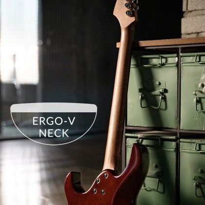 Đàn Guitar Điện Cort G300 Glam có cấu hình cần đàn Ergo-V