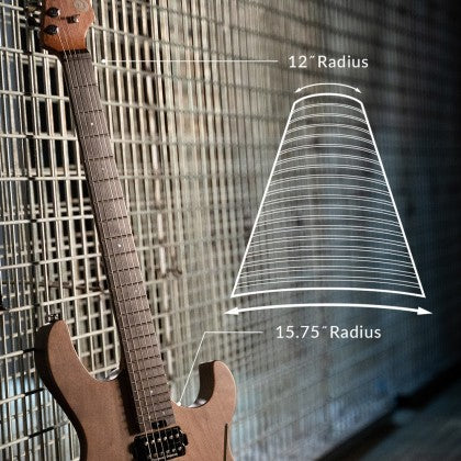 Đàn Guitar Điện Cort G300 Raw cần đàn có bán kính phức hợp 12"-15.75"