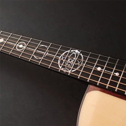 Đàn Guitar Acoustic Limited Edition Cort GA-LE PF được khảm vòng tròn bí ẩn trên mặt phím đàn
