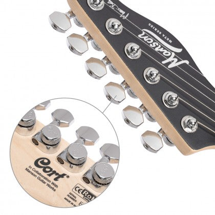 Đàn Guitar Điện Cort MBM-2 có đầu khoá sole kiểu Cort