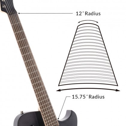 Đàn Guitar Điện Cort MBM-2 có bàn phím bán kính phức hợp