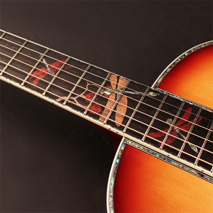 Đàn Guitar Acoustic Limited Edition Cort PR-LE MY inlay hình chuồn chuồn