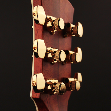 Đàn Guitar Acoustic Limited Edition Cort PR-LE MY có bộ điều chỉnh khoá màu vàng