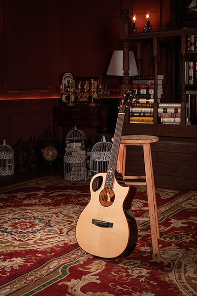 Đàn Guitar Acoustic Limited Edition Cort Roselyn LE có mặt trên gỗ sitka Adirondack nguyên khối