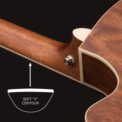 Đàn Guitar Acoustic Cort SFX1F có mặt cần đàn hình chữ V hiện đại