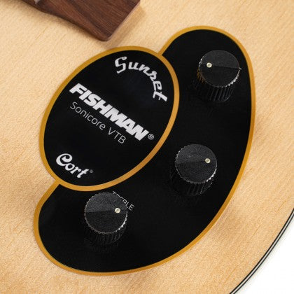 Đàn Guitar Điện Silent Cort Sunset Nylectric được lắp đặt bộ tiền khuếch đại Fishman VTB