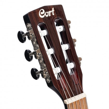 Đàn Guitar Điện Silent Cort Sunset Nylectric đầu đàn thanh mảnh có rãnh