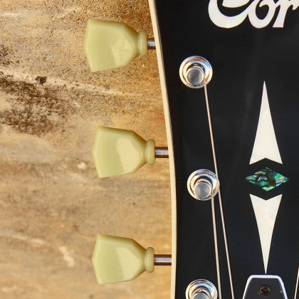 Đàn Guitar Điện Hollow Body Cort Yorktown-BV có đầu khoá kiểu cổ điển