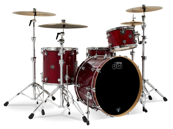 Trống Cơ DW Performance Series 4-Pcs Shell Pack w/ 6.5x14-inch Snare - Cherry Stain Gloss Lacquer