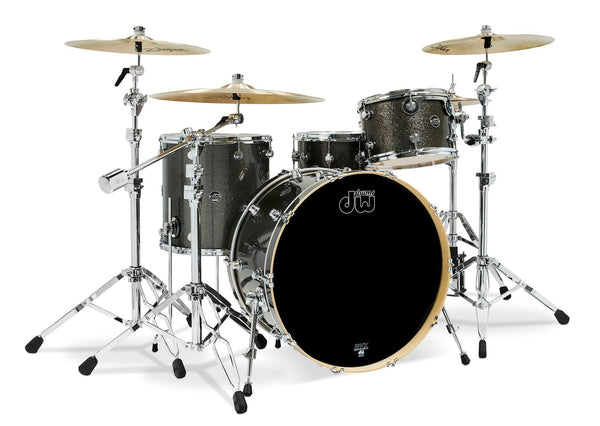 Trống Cơ DW Performance Series 4-Pcs Shell Pack w/ 6.5x14-inch Snare - Pewter Sparkle Finish Ply