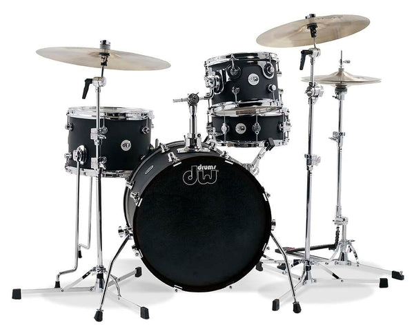 Trống Cơ DW Design Series Mini-Pro 4-Pcs Shell Pack - Black Satin