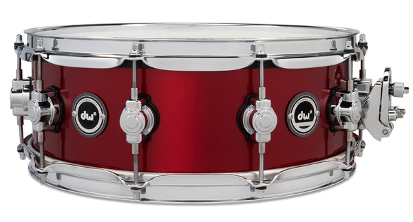 Trống Snare DW DWe 5"x14" - Black Cherry Metallic Lacquer