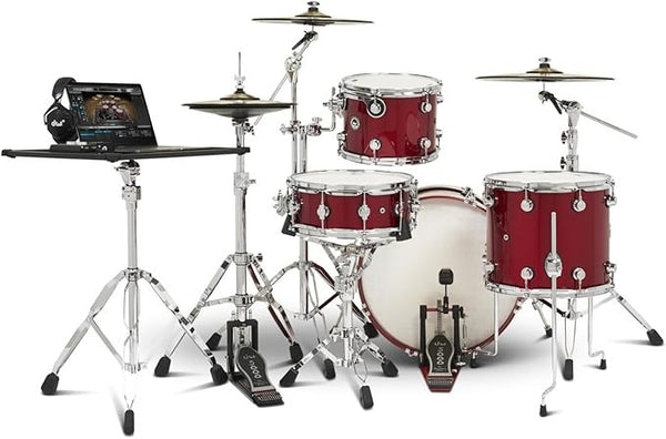 Trống Cơ DW DWe 4-Pcs Shell Pack - Black Cherry Metallic