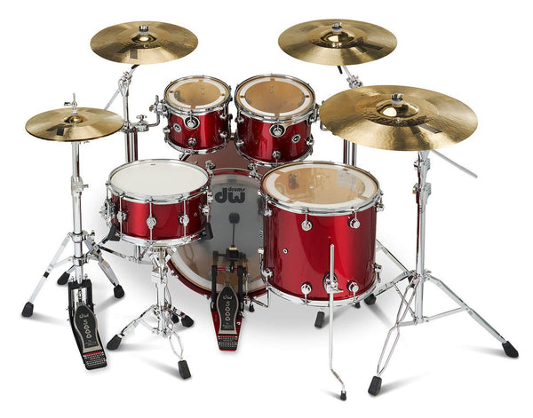 Trống Cơ DW DWe 5-Pcs Shell Pack - Black Cherry Metallic
