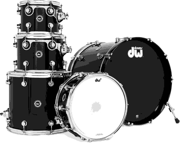 Trống Cơ DW DWe 5-Pcs Shell Pack - Midnight Blue Metallic