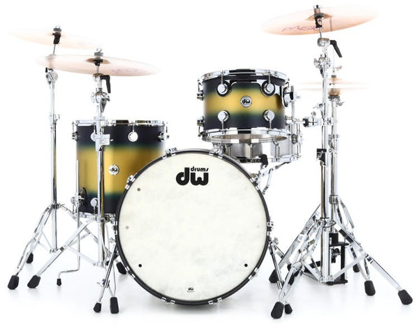 Trống Cơ DW Collector's Series 3-Pcs Shell Pack - Blue/Gold Duco Lacquer