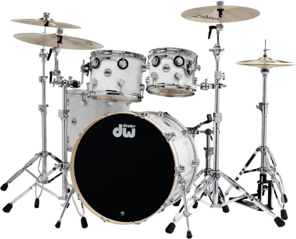 Trống Cơ DW Collector's Series 4-Pcs Shell Pack - White Crystal FinishPly