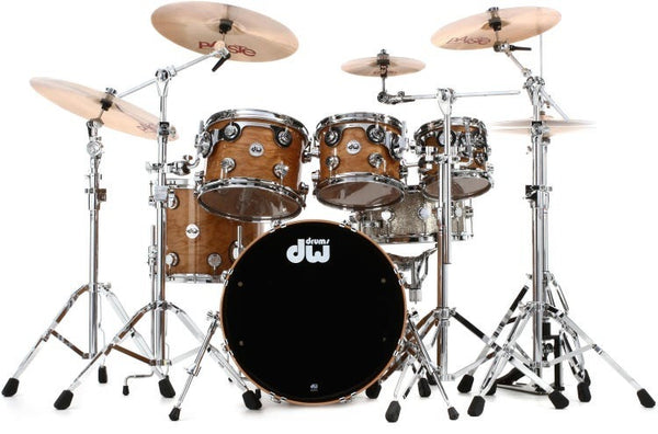 Trống Cơ DW Collector's Series Lacquer Custom 5-Pcs Cherry Shell Pack - Natural Lacquer