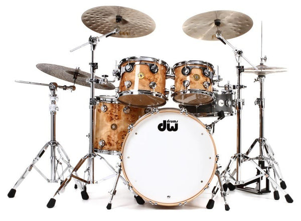 Trống Cơ DW Collector's Series Jazz Exotic 4-Pcs Shell Pack 22" Bass Drum - Natural Mapa Burl