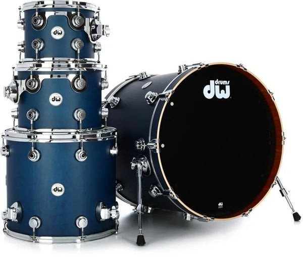 Trống Cơ DW Collector's Series Maple Mahogany 4-Pcs Shell Pack - Satin Regal Blue