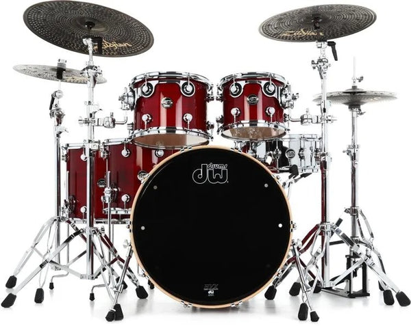 Trống Cơ DW Performance Series 5-Pcs Shell Pack 22-inch Bass Drum - Cherry Stain Gloss Lacquer