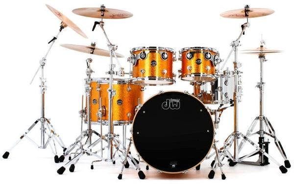 Trống Cơ DW Performance Series 5-Pcs Shell Pack 22-inch Bass Drum - Gold Sparkle Finish Ply