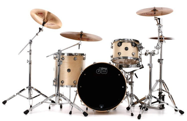 Trống Cơ DW Performance Series 3-Pcs Shell Pack w/14 x 22-inch Bass Drum - Natural Satin Oil