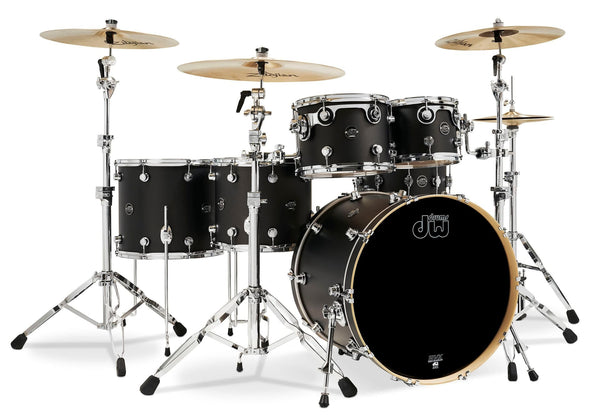 Trống Cơ DW Performance Series 6-Pcs Shell Pack 22-inch Bass Drum - Charcoal Metallic Hard Satin Lacquer