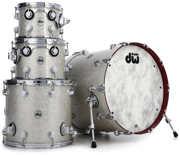 Trống Cơ DW Collector's Series Purpleheart FinishPly 4-Pcs Shell Pack - Broken Glass