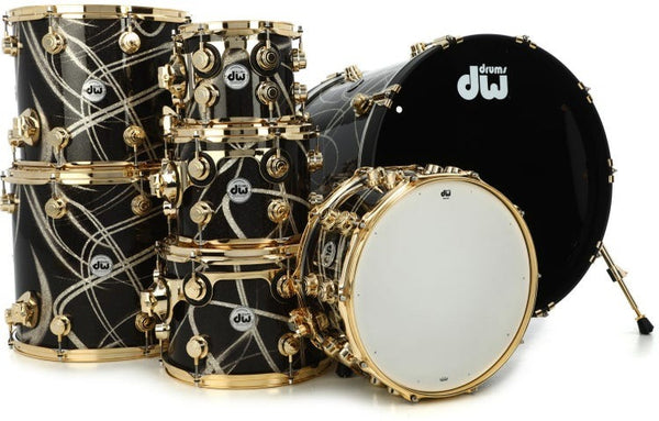 Trống Cơ DW Collector's Series Maple 7-Pcs Shell Pack - Smoke Glass Contrails