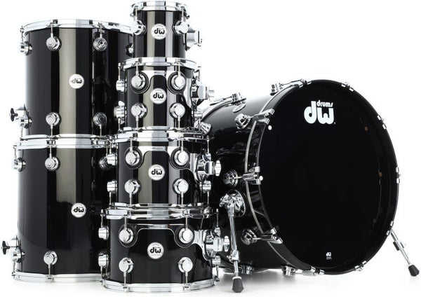 Trống Cơ DW Collector's Series Pure Maple 7-Pcs Shell Pack - Piano Black Lacquer