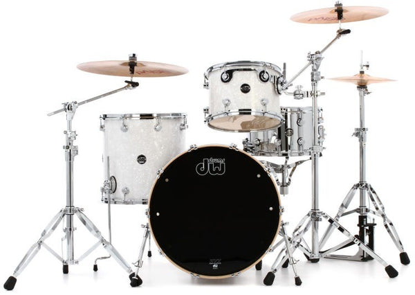 Trống Cơ DW Performance Series 3-Pcs Shell Pack w/22-inch Bass Drum - White Marine FinishPly