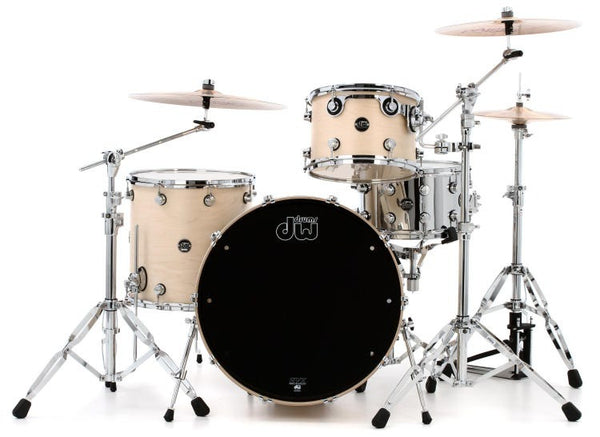 Trống Cơ DW Performance Series 3-Pcs Shell Pack 24-inch Bass Drum - Natural Satin Oil