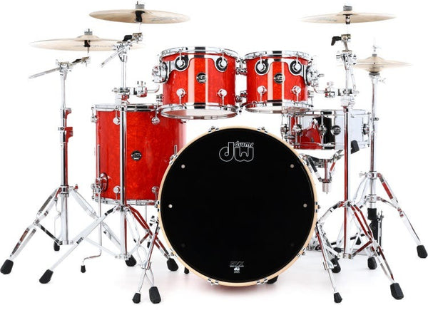 Trống Cơ DW Performance Series 7-Pcs Shell Pack 22-inch Bass Drums - Antique Ruby Oyster