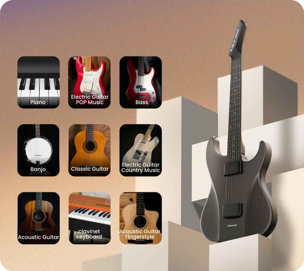 Đàn Guitar Silent Acousstic Aeroband AG01